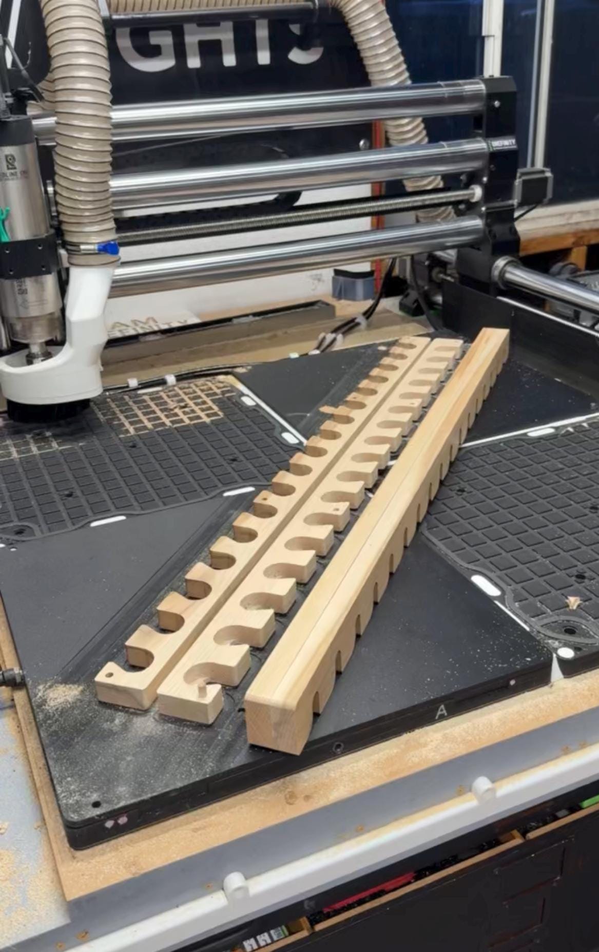 The Marble Print Bar | Hanging Print Drying Rack for Linocut and Relief Printing