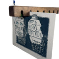 The Marble Print Bar – A Drying Rack for Linocut & Relief Prints